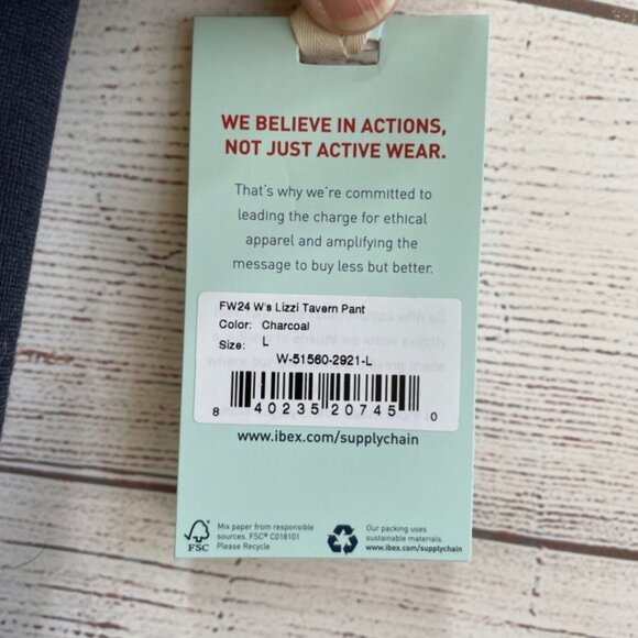 NEW WITH TAGS IBEX LIZZI TAVERN WOOL PANTS IN CHARCOAL - Picture 4 of 11